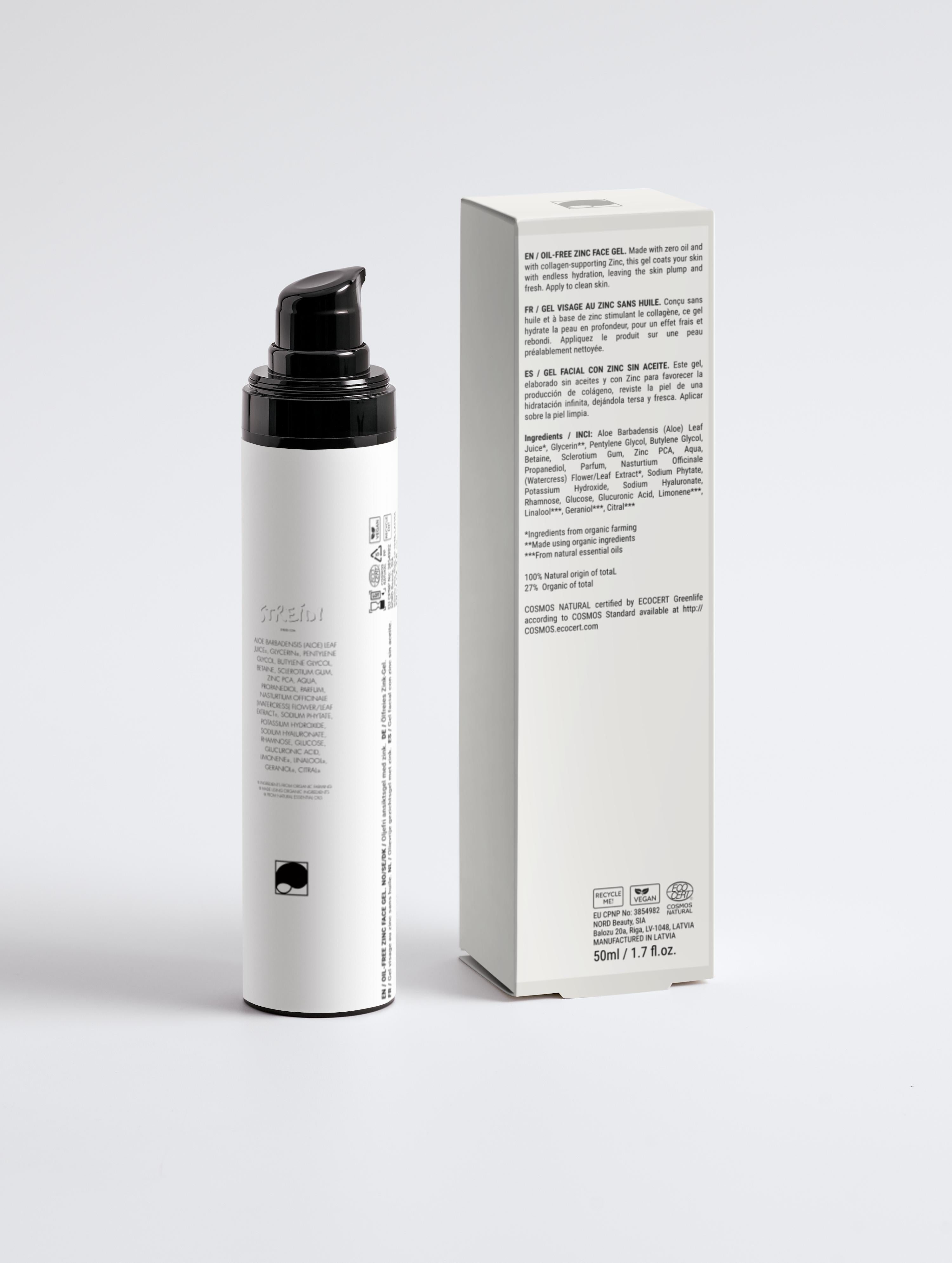 Oil-Free Zinc Face Gel for Men